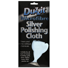 Multipurpose Microfibre Silver Polishing Cloth (27.6 x 12.6 x 1.2 cm)